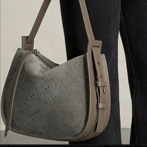 BRAND NEW! All Saints Echo mini suede hobo bag - Picture 5 of 5